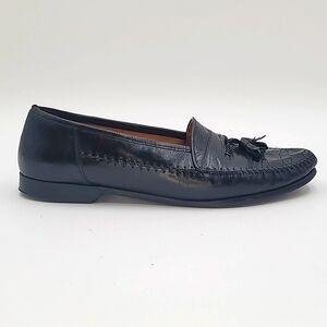 JOHNSTON & MURPHY sz11 Domani Genuine Alligator Kiltie Tassel Loafers SP…